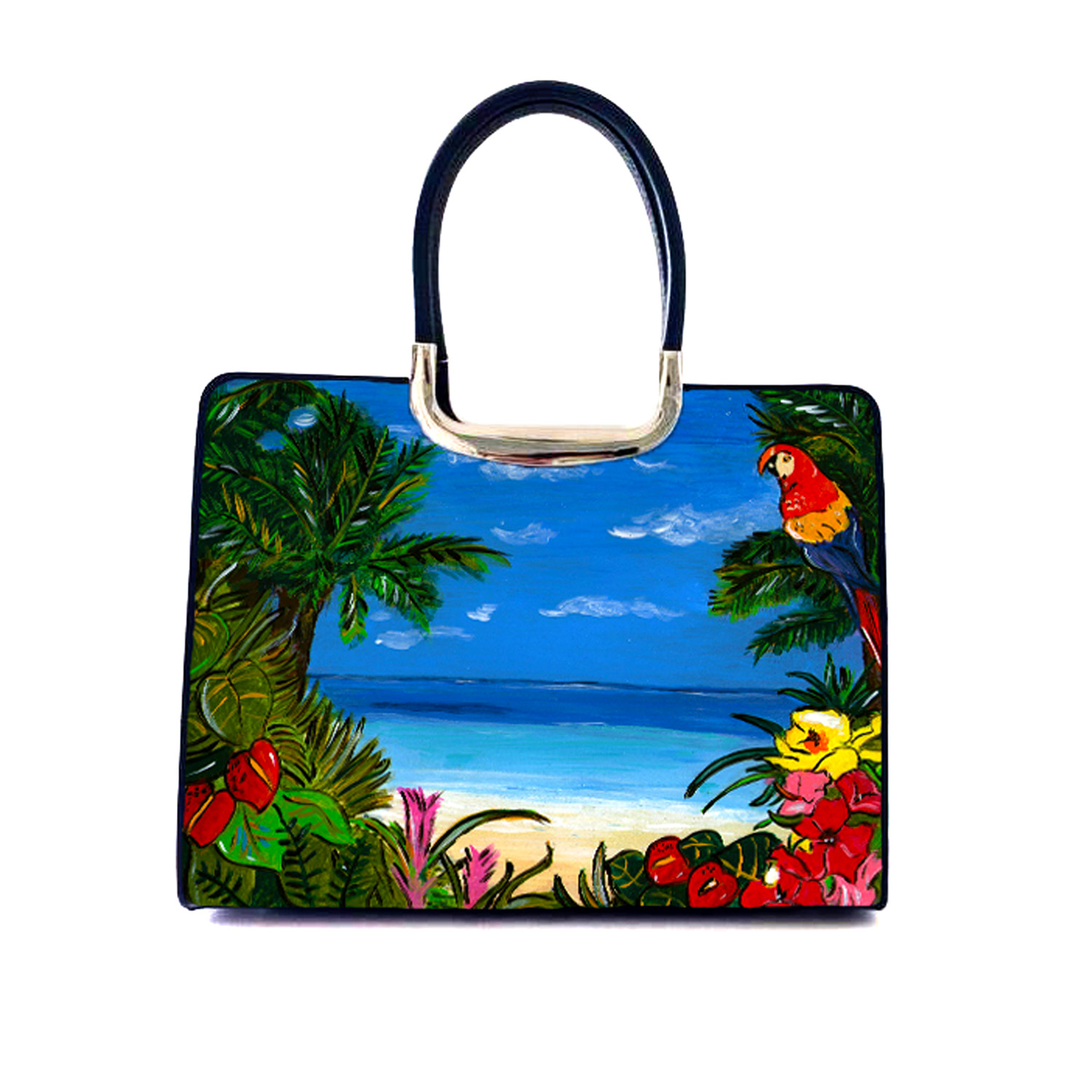 Borsa dipinta a mano – Tropicana