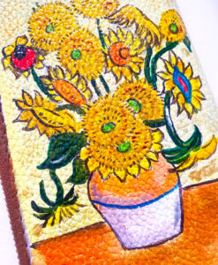 Portafoglio dipinto a mano – I girasoli di Van Gogh