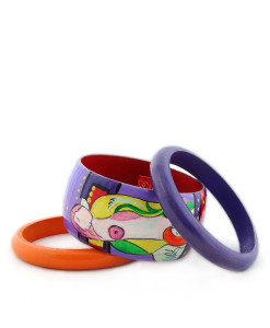 Hand-painted bangle - The reading Marie-Therese by Picasso