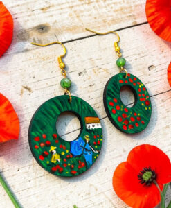 Orecchini dipinti a mano – I Papaveri di Monet