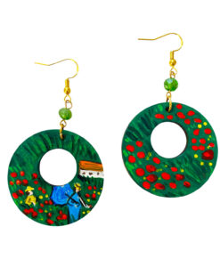 Orecchini dipinti a mano – I Papaveri di Monet