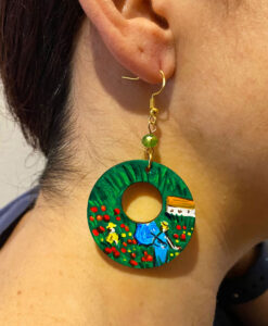 Orecchini dipinti a mano – I Papaveri di Monet