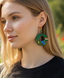 Orecchini dipinti a mano – I Papaveri di Monet