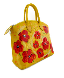 Hand painted bag - Blossom flowers