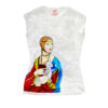 Hand-painted T-shirts - Lady with Ermine by Leonardo