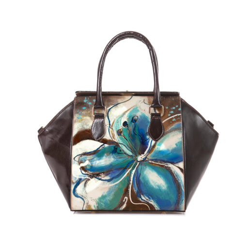 Borsa dipinta a mano - Maxi floral