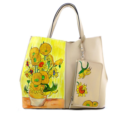 Borsa dipinta a mano – I girasoli di Van Gogh