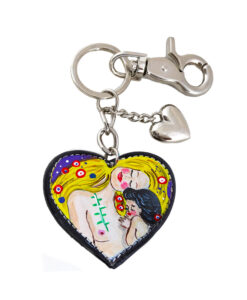 Hand painted keyring - Mother and child by Klimt