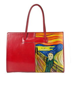 Borsa dipinta a mano - L'urlo di Munch