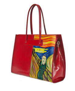 Borsa dipinta a mano - L'urlo di Munch