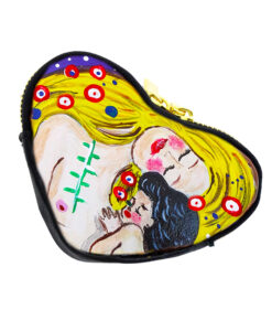 Hand painted coin purse - Mother and child by Klimt