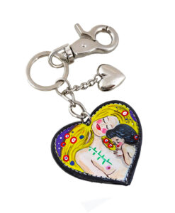 Hand painted keyring - Mother and child by Klimt