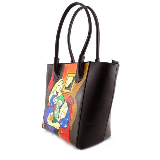 Borsa dipinta a mano - Donna che legge di Picasso