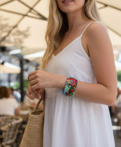 Bracciale dipinto a mano – I papaveri di Monet