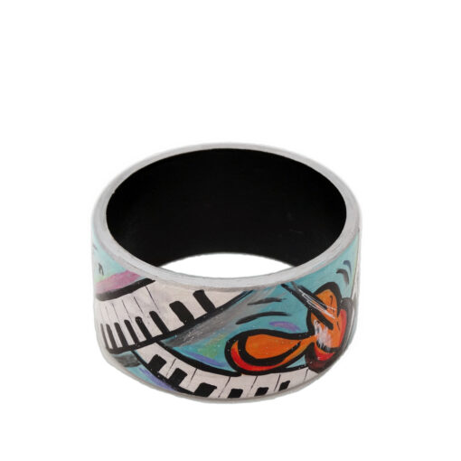 Bracciale dipinto a mano – Music is my world