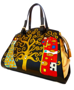Borsa dipinta a mano – L'albero della vita di Klimt