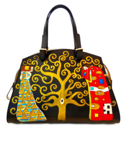 Borsa dipinta a mano – L'albero della vita di Klimt