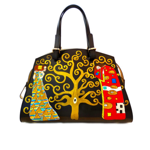 Borsa dipinta a mano – L'albero della vita di Klimt