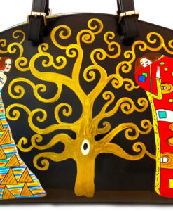 Borsa dipinta a mano – L'albero della vita di Klimt