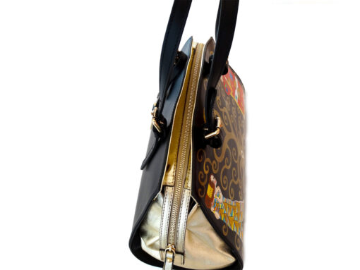 Borsa dipinta a mano – L'albero della vita di Klimt