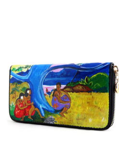 Portafoglio dipinto a mano – Cat Toru Potii di Gauguin