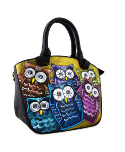 Hand-painted bag - Owl