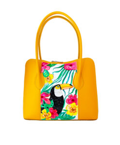 Hand-painted bag - Toucan and Brazil