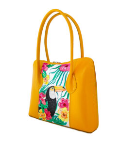 Hand-painted bag - Toucan and Brazil