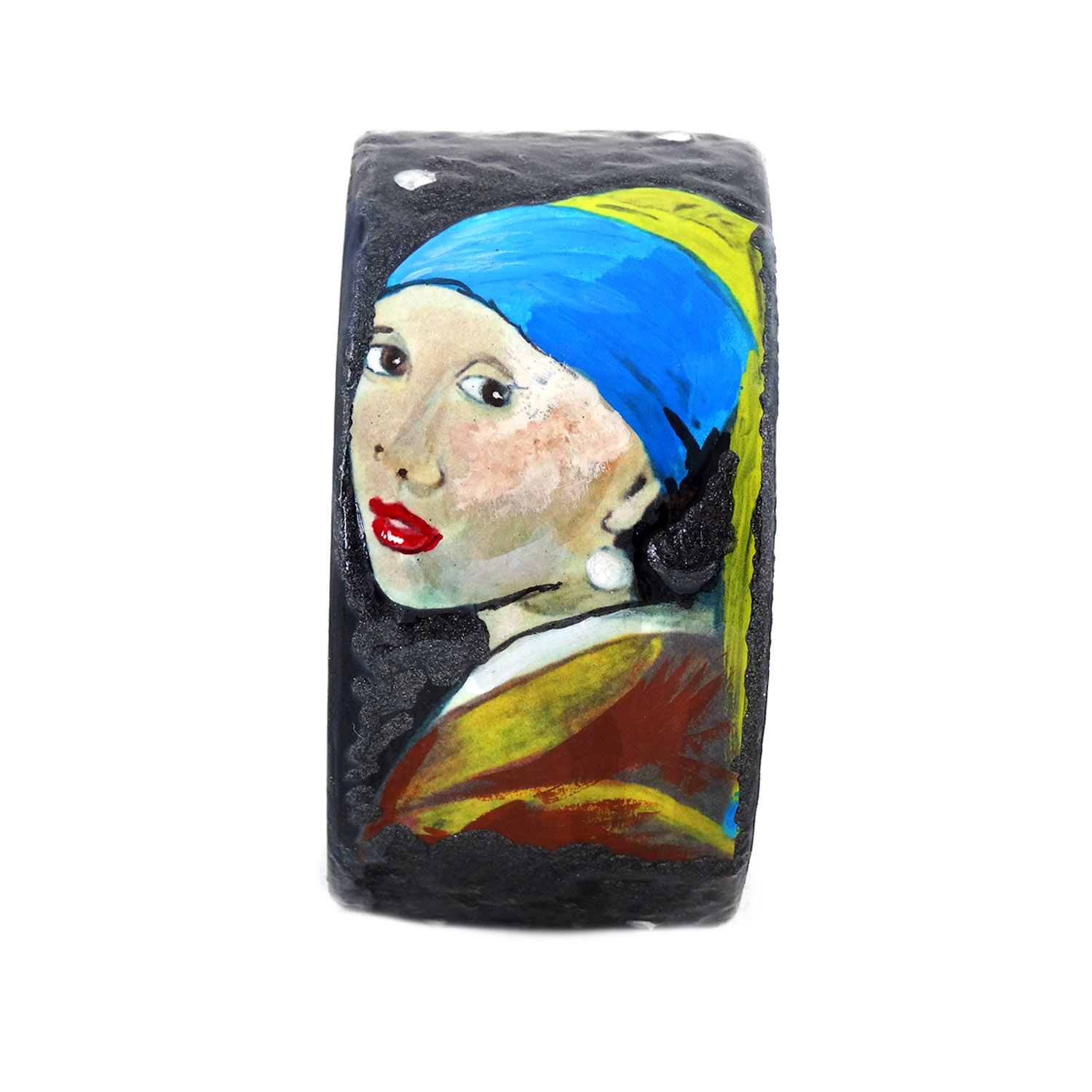 Hand-painted bracelet - Girl with a Pearl Earring by Vermeer