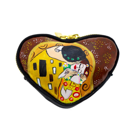 Hand-painted coin purse - The Kiss by Klimt