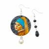 Orecchini dipinti a mano – Ragazza con l’orecchino di perla di Vermeer