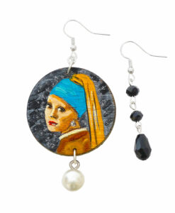 Orecchini dipinti a mano – Ragazza con l’orecchino di perla di Vermeer