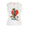 Hand-painted T-shirts - Tribute to lovers by Peynet