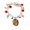 Hand painted bracelet - Tribute to lover Kiss by Sophie Vogel