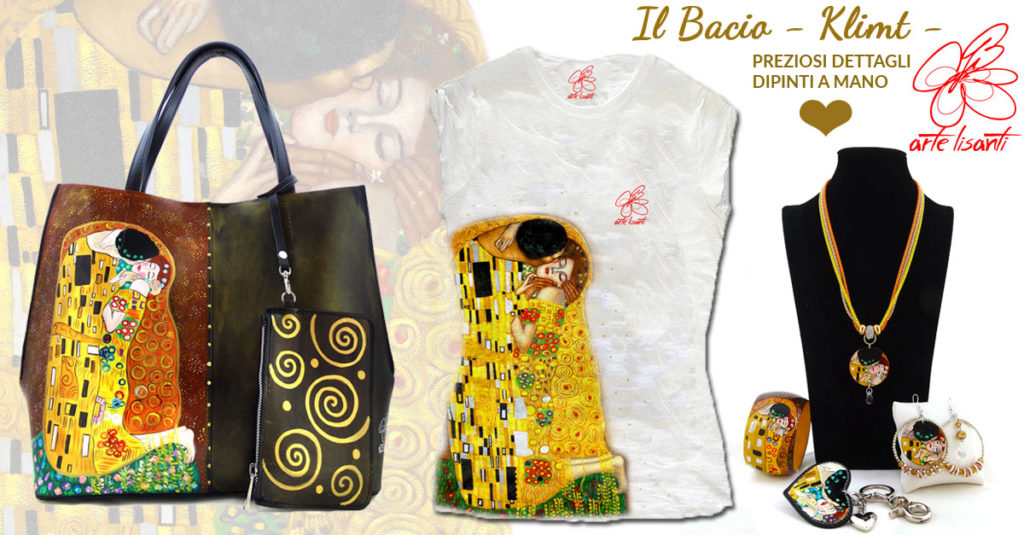 Accessori dipinti a mano Il Bacio di Klimt