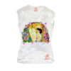 Hand-painted T-shirts - Mother and child by Klimt