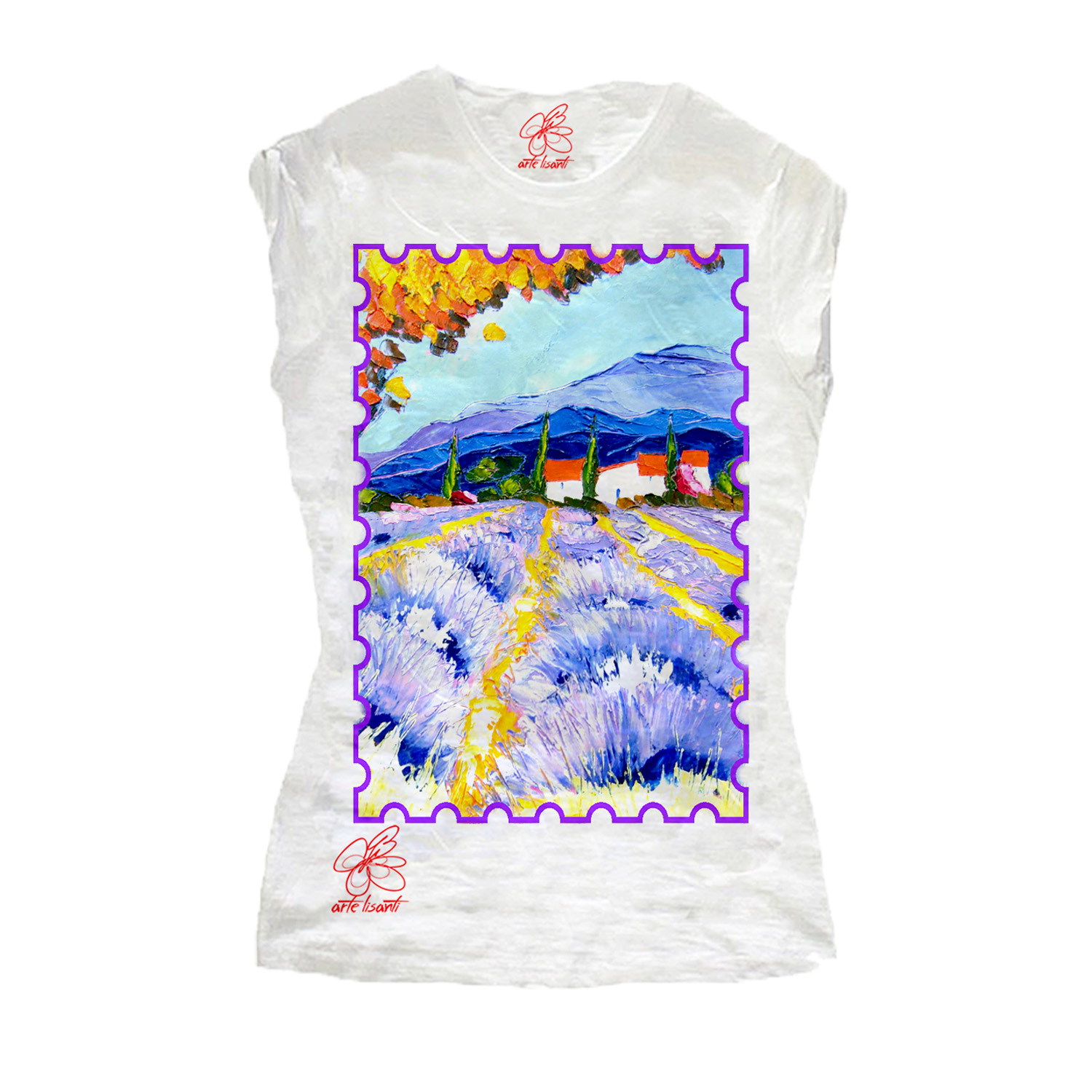 Hand-painted T-shirts - Provence