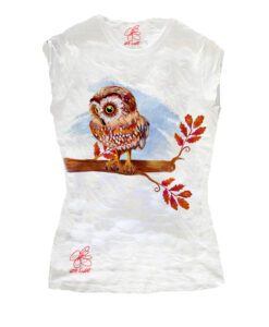 Hand-painted T-shirts - Owl