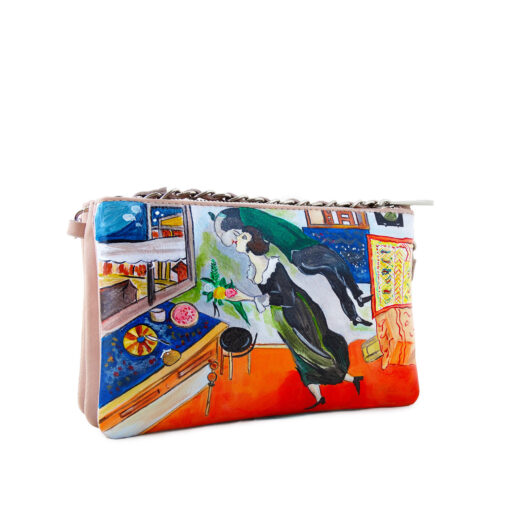 Borsa dipinta a mano - Il compleanno di Chagall