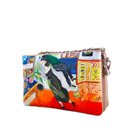 Borsa dipinta a mano - Il compleanno di Chagall