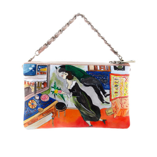 Borsa dipinta a mano - Il compleanno di Chagall