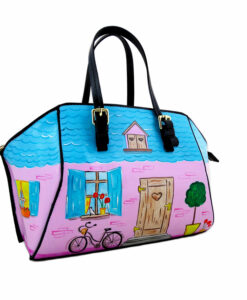 Borsa dipinta a mano - Home sweet home bon ton