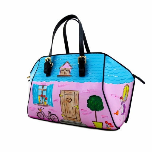 Borsa dipinta a mano - Home sweet home bon ton