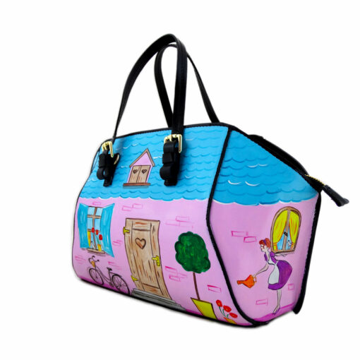 Borsa dipinta a mano - Home sweet home bon ton