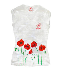 Hand-painted T-shirts - Poppies