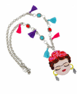 Collana dipinta a mano – I Love Frida Kahlo