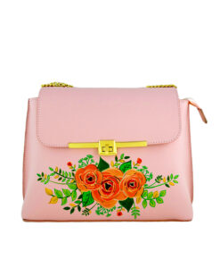 Handpainted bag - Le chic rose