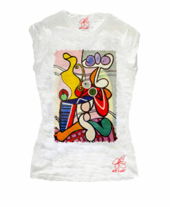 Hand-painted t-shirt - Nude with still life by Picasso