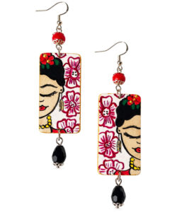 Orecchini dipinti a mano – I Love her, Frida Kahlo