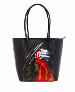 Borsa dipinta a mano – La signora in rosso di Boldini